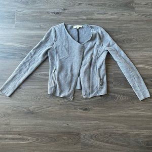 LOFT Moto Jacket Gray Size XS